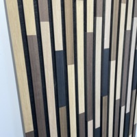 Panneau acoustique en polyester avec placage de bois, style design européen, isolation phonique