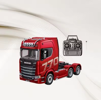 Nuevo Camión Tractor RC Huina 1501 770S V8 1/18 de 2026, 19 Canales, 2.4Ghz, Modelo de Camión de Ingeniería con Remolque, Luces y Sonido, Juguetes para Niños