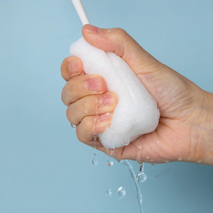 Cup Cleaning Brush Long Handle Sponge For Thermos Water Baby Bottles Color Block Design - Product Image 4