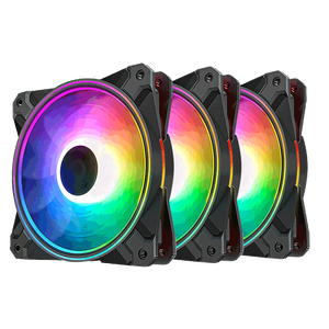 Deepcool CF120 PLUS WH-<span class=keywords><strong>3</strong></span> en 1 avec contrôleur et concentrateur Ventilateur de boîtier 120 mm pour refroidissement Refroidisseur RGB Boîtier PC Ventilateur PWM - Product Image 3