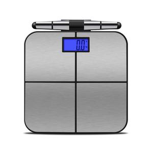 Báscula Digital inteligente de acero inoxidable con mango de 2021, ocho electrodos, LCD, 180KG, para baño, hidratación, IMC, peso de grasa corporal - Product Image 2