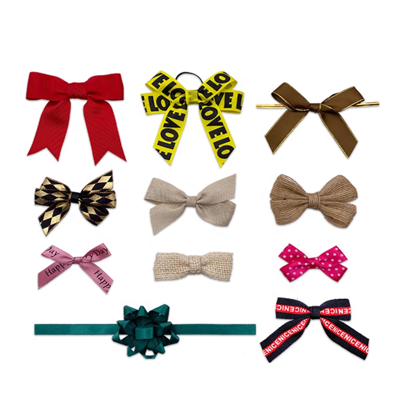 Decorative Bow Tie Gift Box Gift Wrap Ribbon Bows Ribbon Decorative Bow Ribbons for Wedding