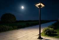 Lampe solaire LED extérieure étanche IP65 30W pour jardin, batterie au lithium fer phosphate, contrôleur PWM, haute luminosité, télécommande