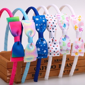 Ziming Multiple Colors Cute <strong>Baby</strong> Bow Hair Band <strong>Big</strong> Side Bow Girl's Hairband Ribbon Wrapped New Born <strong>Headband</strong> - Product Image 4