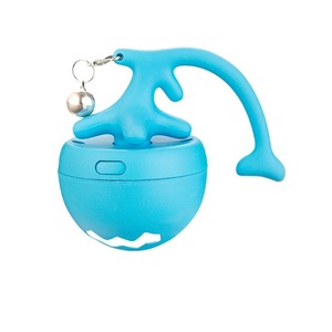 Fishbone Rolling Ball USB Rechargeable <b>Automatic</b> <b>Cat</b> <b>Toy</b> Interactive Pet Teaser Ball With Replaceable Feathers Pink - Product Image 5