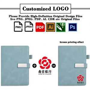 Carnet de notes A5 en cuir personnalisé avec logo imprimé, cadeau promotionnel d'entreprise, carnet de voyage avec porte-stylo - Product Image 2