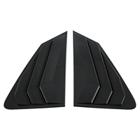 Accessoires de voiture en fibre de carbone ABS, décoration extérieure de la fenêtre arrière de la voiture, couvre-coins triangulaires latéraux, garniture pour TOYOTA Yaris Cross 2024
