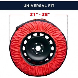 Muestra gratuita de fábrica: Fundas universales para neumáticos, protector de ruedas de vinilo resistente para camiones, SUV, remolques, caravanas, cubiertas para ruedas de RV - Product Image 2