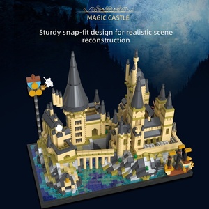 Set de Bloques de Construcción con Temática del Castillo de <span class=keywords><strong>Hogwarts</strong></span>, Academia del Castillo Mágico, Material ABS Unisex, Juguete DIY, Regalo - Product Image 3