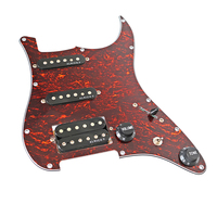 Guitare électrique haut de gamme personnalisable avec pickguard pré-câblé 3 plis en écaille de tortue, pour guitare ST, micros SSH, en métal et plastique