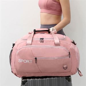 Wholesale Custom Large Capacity Weekend Gym Waterproof Sports Fitness Duffle <b>Backpack</b> Travel Duffel Bag With Shoes Compartment - Product Image 5