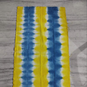 Blue & Yellow Cotton Dye Printed Waffle <b>Towel</b> Handwoven Cotton <b>Kitchen</b> <b>Towels</b> Multicolour Earth tone Stripes Wholesale Price - Product Image 1