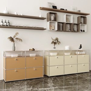 ארון וינטג' של USM, מזנון נירוסטה, ארון טלוויזיה מודרני ופשוט, ארון אחסון, מזנון - Product Image 2