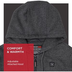 Sweat à capuche chauffant personnalisé pour femme, en polaire coupe-vent avec kit batterie RHG-H301 - Product Image 5