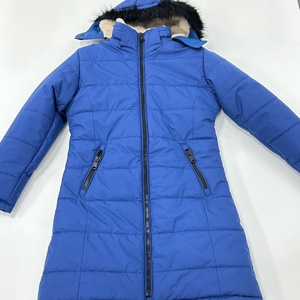 Veste d'hiver longue et solide en laine écologique veste en duvet épaissie à capuche imperméable bouffante coupe-vent vêtements en fourrure avec logo personnalisé - Product Image 1