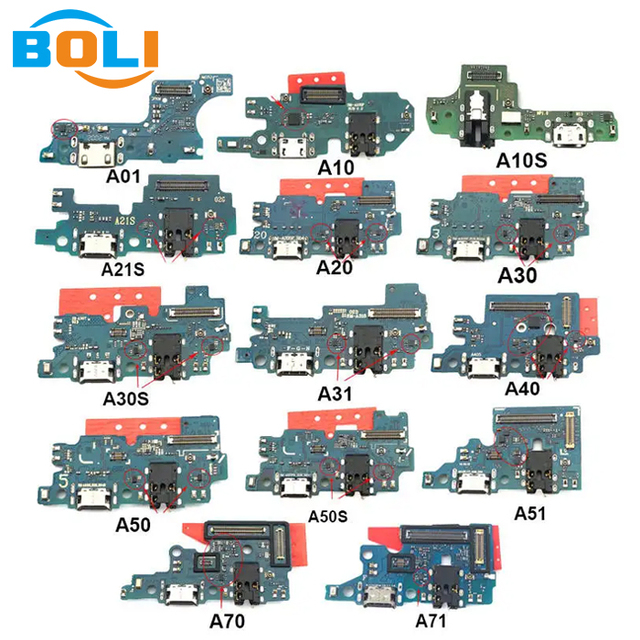 China Mobile Phone Spare Parts Usb Charging Port Board Dock Connector Flex for Samsung Galaxy A10s A20s A30s A50s A31 A51 A71