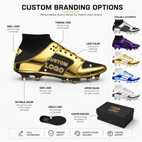 Chaussures de football à crampons hauts CEOX avec logo personnalisé, bottes de football métalliques, marque privée, fabricant OEM, printemps, été, hiver