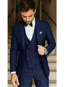 Nouveau costume élégant et simple pour marié et garçons d'honneur, veste, gilet et pantalon sur mesure pour les cérémonies de mariage et les événements - Product Image 5