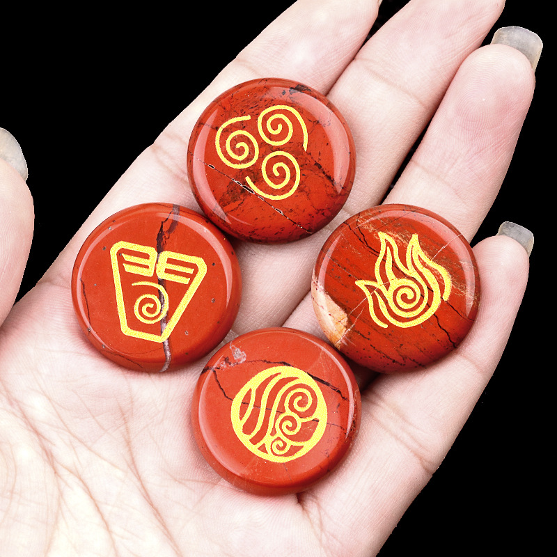 Diaspro rosso (set di quattro)