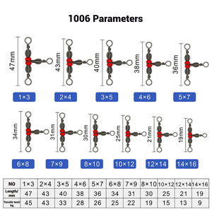Vente en vrac directe d'usine #1 à #11 émerillons de pêche en eau salée | émerillons à <span class=keywords><strong>triple</strong></span> baril robustes pour l'océan, la pêche en haute mer en bateau - Product Image 5