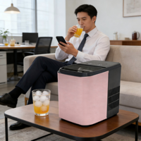 Machine à glaçons électrique portable mini pour usage domestique, hôtelier et extérieur, boîtier en plastique durable, 12 kg/24h
