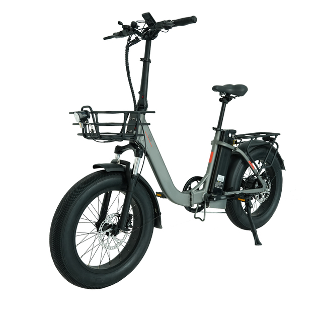 48V 750W Fat Tyre Electric Folding Bike Cheap Price Electric Cargo Bike 15Ah Lithium Battery Step Through Foldable Electric Bike
