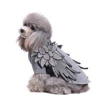 Vêtements pour animaux de compagnie en coton style ailes d'ange, style britannique, tenues quatre saisons pour chiens de petite, moyenne et grande taille, vente en gros d'usine