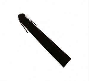 2024 New Style Solid Black Velvet Rave Accessories for Women with Leg Strap and Fabric Case <b>Bag</b> - Product Image 1