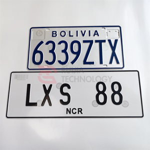 Placa de Matrícula Personalizada Estilo Boliviano y Filipino, Diseño Gratuito, Se Acepta OEM, Placa de Matrícula para Vehículo - Product Image 3