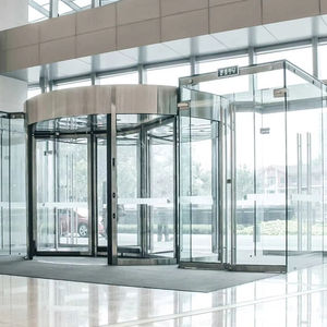 DEPER personalizzabile 3-ali di vetro intero porta girevole automatica per Hotel aeroporto & centro commerciale - Product Image 1