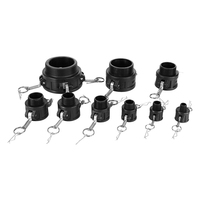 Accouplement HT 1/2 pouce à 4 pouces Ibc Tote Tank Quick Camlock Adapter Dust Cap Snapelock Coupling Type DC With Ss Handle