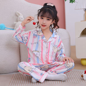 تخفيضات رائجة ملابس نوم للأطفال البنات بيجامات لطيفة للأطفال بتصميم شخصيات سانريو الكرتونية كيتي وكرومي ملابس منزلية للأطفال - Product Image 3