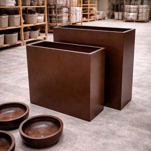 Pots de jardin en fibre de verre durables, légers, écologiques, sculptés à la main, personnalisés, OEM ODM, meilleur prix - Product Image 2