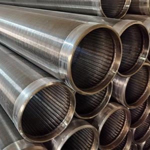 شاشة مياه من الفولاذ المقاوم للصدأ ذات شقوق على شكل V، 40 و60 شقوق، أنبوب/أنبوب معدني لتصفية السوائل - Product Image 6