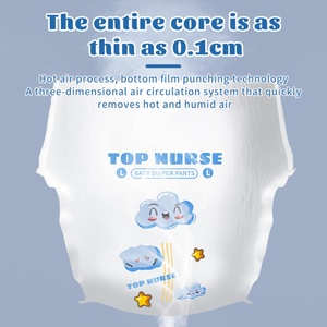 Pañales Desechables Transpirables con Protección Antifugas 3D del Fabricante OEM, Pañales Tipo Pull-Up para Bebés con Protección Antifugas 16-18 - Product Image 4