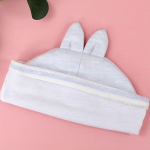 Personnalisé Double Couche Coton Rayé Hôpital Pépinière Bébé Chapeaux Nouveau-Né Prématuré Infantile Toddler Enfants Doux Casquettes <span class=keywords><strong>Bonnet</strong></span> Cadeaux - Product Image 5