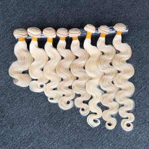 Extensions de cheveux humains blonds 613 ondulés de 10 à 26 pouces, bouclés naturellement, pour tresses, cheveux rebondissants, pointes pleines - Product Image 3