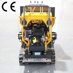 Mini volquete pequeño barato caliente 500kg volquete portátil Mini transportador construcción hidráulica diésel rastreado Mini volquete - Product Image 4