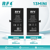 RF4 untuk 13 Mini Baterai Pengganti-Baterai Lithium Isi Ulang Kapasitas Tinggi Warna Hitam Suku Cadang Perbaikan Ponsel