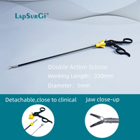 Pratique d'entraînement à la laparoscopie laparoscopique Instruments Forceps Maryland Dissecteur Fenêtrée Grasper Jeu de ciseaux incurvés