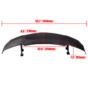 Universal V Style Rear <strong>Spoiler</strong> Carbon Fiber Racing <strong>GT</strong> Wing Boot Trunk <strong>Spoiler</strong> with Adjustable Bracket for Cars - Product Image 6
