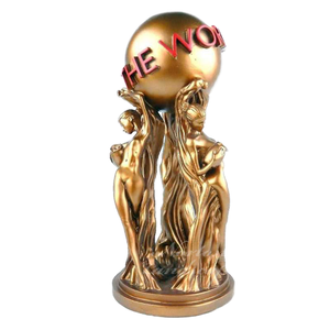 Estatua Coleccionable de Personaje de Cine y Televisión, Bañada en Oro, de Bronce Fundido, para Decoración del Hogar, Serie The World Is Yours - Product Image 1