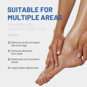 Crème pour les pieds et les mains en stock, crème réparatrice à 40% d'urée, anti-fissures, hydratante, améliorant la matité des articulations pour adultes, sans cruauté - Product Image 3