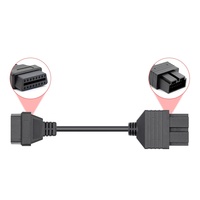 Cable Conector OBDII de 20 Pines a 16 Pines, Herramienta de Diagnóstico Obd1 a Obd2, Compatible con Autos Kia Antiguos, Gran Venta