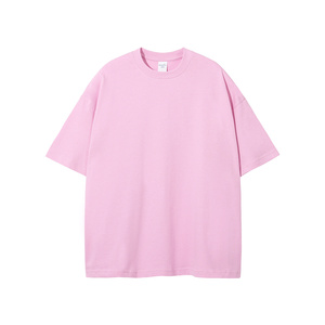 Camiseta Oversize Marrón para Hombre FLOWORA, Manga Corta, Cuello Redondo, Logotipo Bordado, Informal, de Punto, Algodón, con Diseño Gráfico - Product Image 2