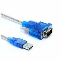 Adaptador de Puerto USB a serie, convertidor de pines DB9 CH340 macho y hembra RS232 COM, chaqueta de PVC, Cable USB a serie para uso en ordenador