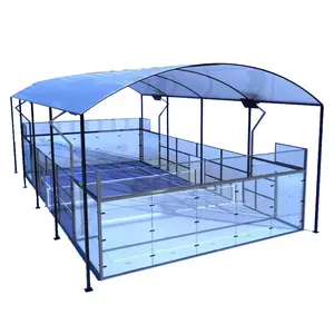 Lapangan padel profesional padell cort panoramic court Dengan atap