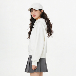 Felpe con <span class=keywords><strong>Cappuccio</strong></span> da Donna di Alta Qualità Invernali Anti-Restringimento Casual Corte e Larghe Multifunzionali - Product Image 1