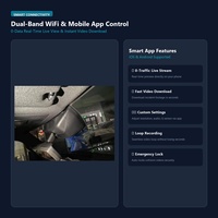 Kamera Dash Tersembunyi untuk Toyota Prado 2024 Lexus GX Kaca Spion 4K 2K Kontrol Aplikasi WiFi Sudut Lebar 170 Derajat