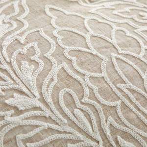 Fabricage Op Maat Gemaakt Product Geborduurd Jacquard Faux Linnen Luxe Queen Size Bruiloft 7 Stuks Beddengoed Dekbedovertrek <span class=keywords><strong>Sets</strong></span>